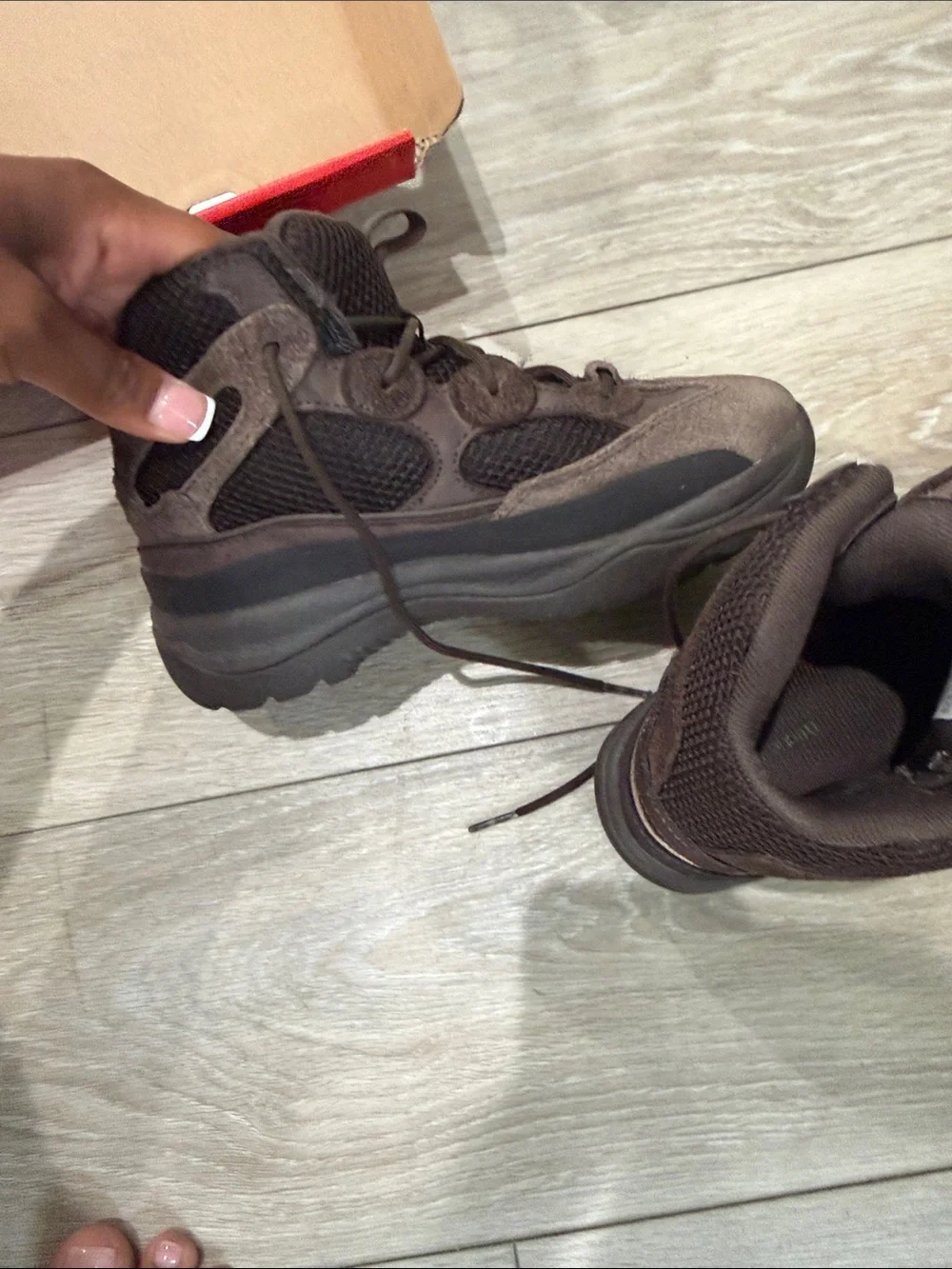 2019 adidas Yeezy Desert Boot Kids 'Oil'